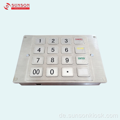 Verschlüsseltes Pinpad in voller Größe für unbemannten Zahlungskiosk